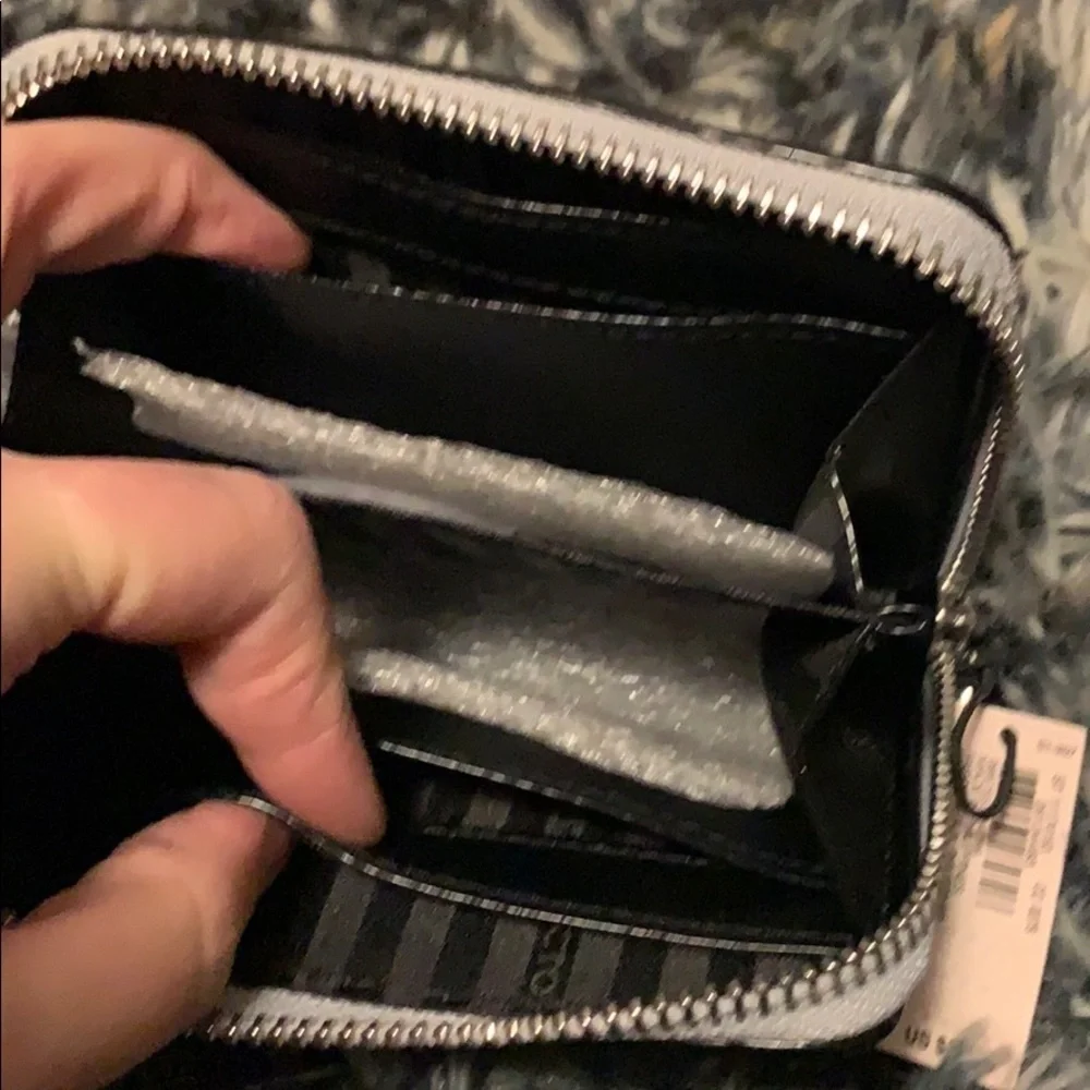 Victoria’s Secret small wallet, silver snakeskin - Picture 2 of 4